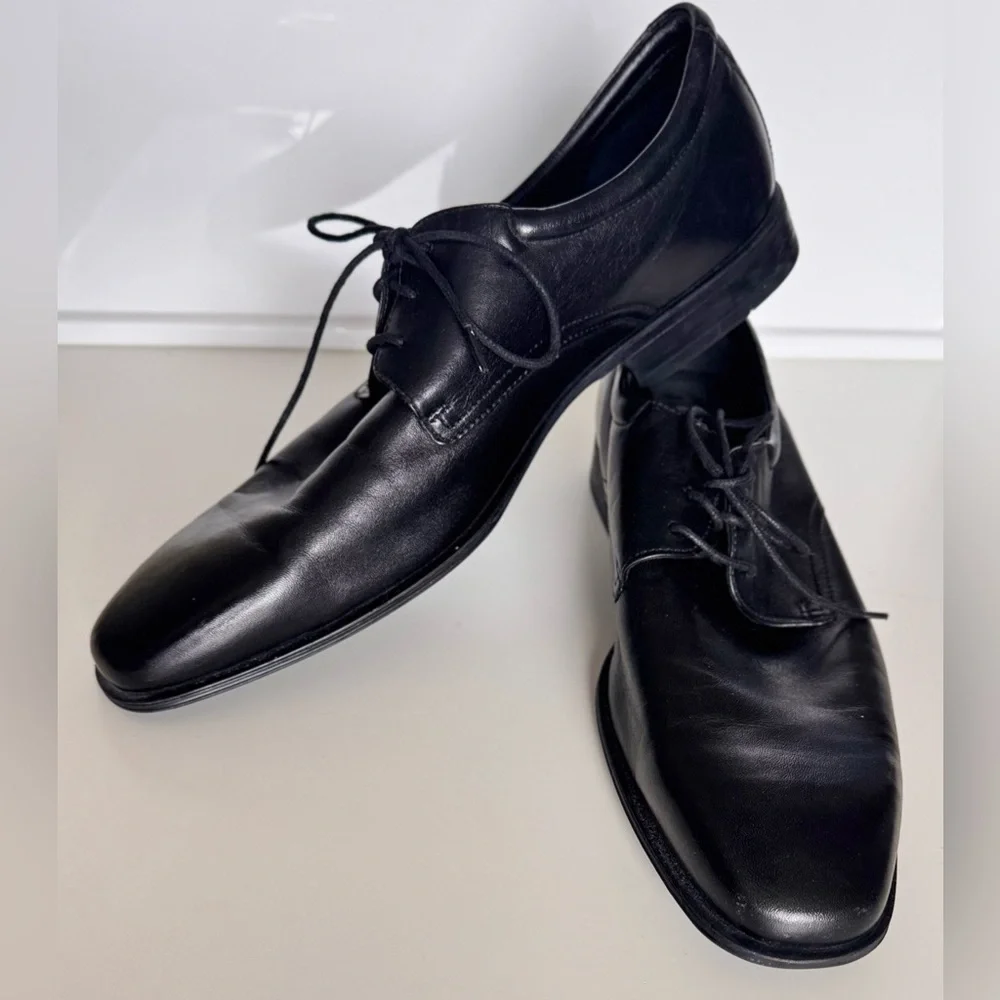 COLE HAAN Vellapais Men’s Gorman Oxford Black Leather Dress Shoes